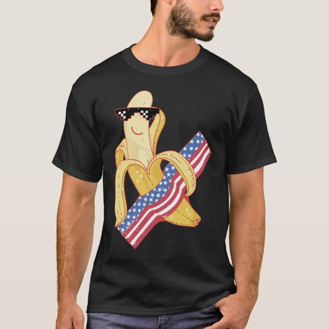 Camiseta Orgulloso de ser un meme bananero estadounidense d (Anverso)