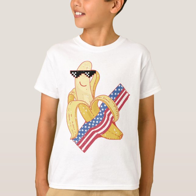 Camiseta Orgulloso de ser un meme bananero estadounidense d (Anverso)