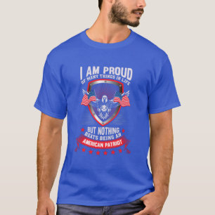 Camiseta Orgulloso de ser un patriota norteamericano con ca