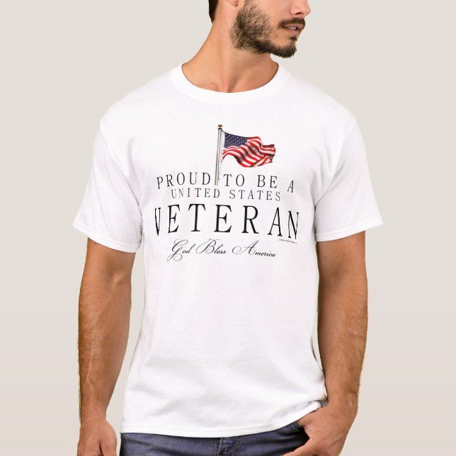 Camiseta Orgulloso de ser un veterano de EE. UU. (Anverso)