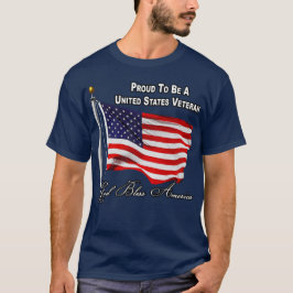 Camiseta Orgulloso De Ser Un Veterano Estadounidense Con Ba