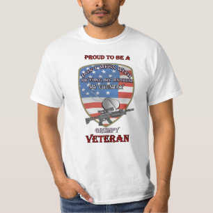 Camiseta Orgulloso De Ser Un Veterano Y Gruñón
