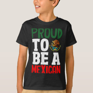 Camiseta Orgulloso de ser una bandera del orgullo mexicano