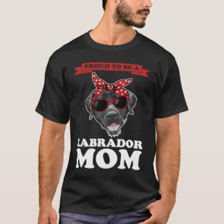 Camiseta orgulloso de ser una madre labradora labradora