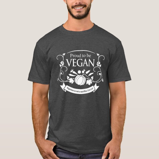 Camiseta Orgulloso de ser vegan (Anverso)