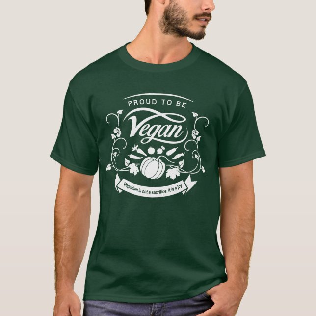 Camiseta Orgulloso de ser vegan (Anverso)