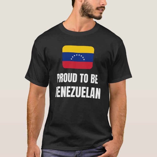 Camiseta Orgulloso de ser venezolano (Anverso)