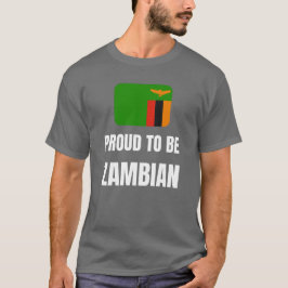 Camiseta Orgulloso de ser zambiano