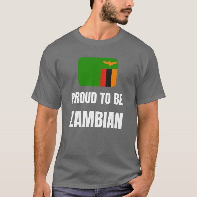 Camiseta Orgulloso de ser zambiano (Anverso)