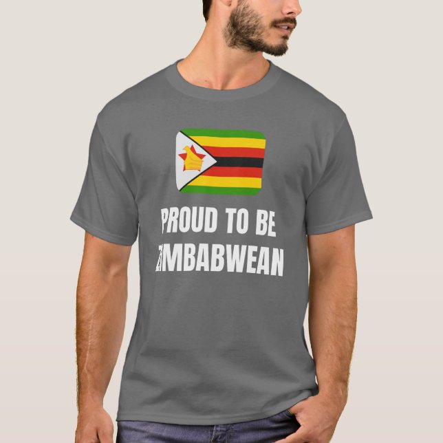 Camiseta Orgulloso de ser zimbabuense (Anverso)