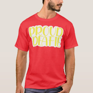 Camiseta orgulloso deafie sunshine amarillo