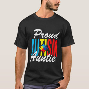 Camiseta Orgulloso del Autismo Tía del Autismo Conciencia d