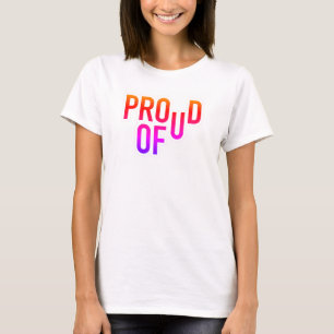 Camiseta Orgulloso Del Tee De Texto - ¡Celebra Tus Logros!