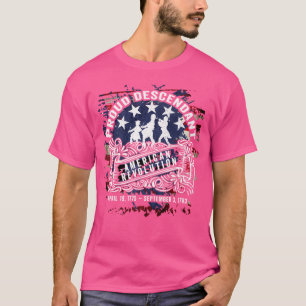 Camiseta Orgulloso Descendente Pelea Y Tambor De La Revoluc
