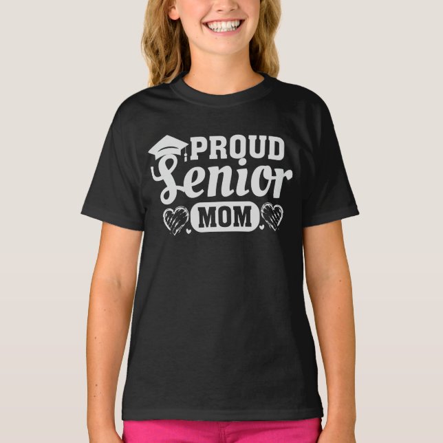 Camiseta Orgulloso Día de Graduación de Madres Mayores (Anverso)