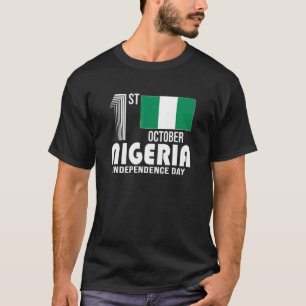 Camiseta Orgulloso Día de la Independencia de Nigeria Patri