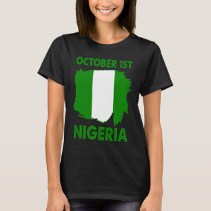 Camiseta Orgulloso Día de la Independencia de Nigeria Patri