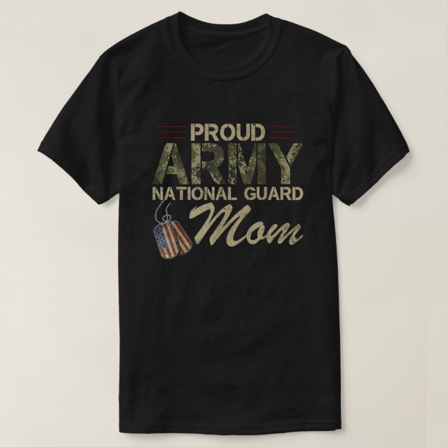 Camiseta Orgulloso Día de la Madre de Mamá de la Guardia Na (Diseño del anverso)