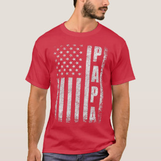 Camiseta Orgulloso Día de los Padres Funny con la Bandera d