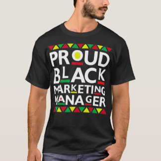 Camiseta Orgulloso Director de Marketing Negro Africano Ame