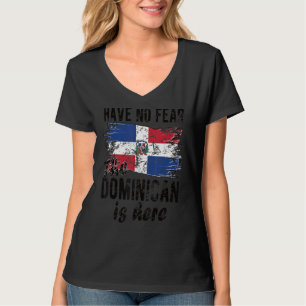 Camiseta Orgulloso Dominicano Aquí Bandera República Domini