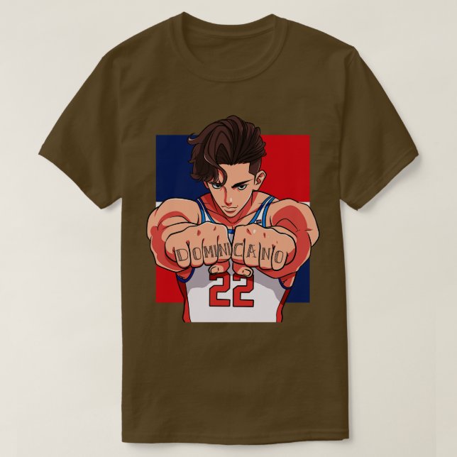 Camiseta Orgulloso Dominicano Baloncesto Baller República D (Diseño del anverso)