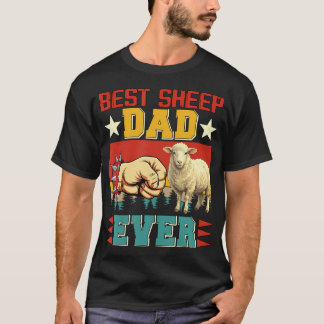 Camiseta Orgulloso Dueño de Ovejas Vintage Funny Dad Día de