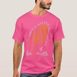 Camiseta Orgulloso editor de fotos de trabajo nativo americ