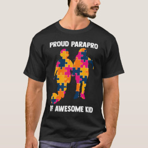 Camiseta Orgulloso educador paraprofesional de autismo impr