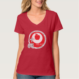 Camiseta Orgulloso Educador v-neck (Rojo)