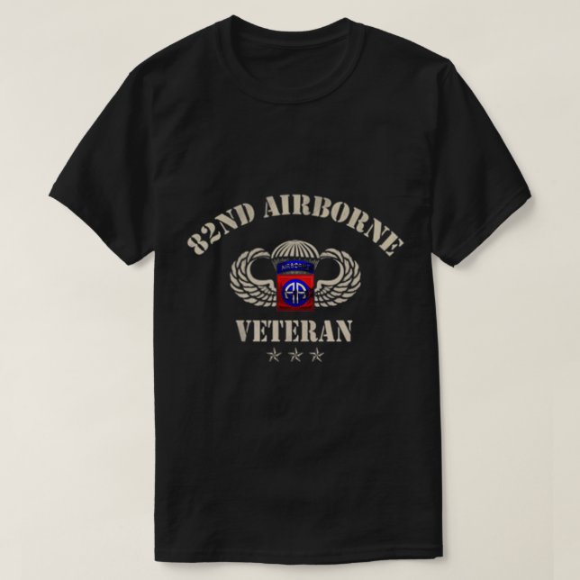 Camiseta Orgulloso Ejército de EEUU 82ª División Aérea Vet (Diseño del anverso)