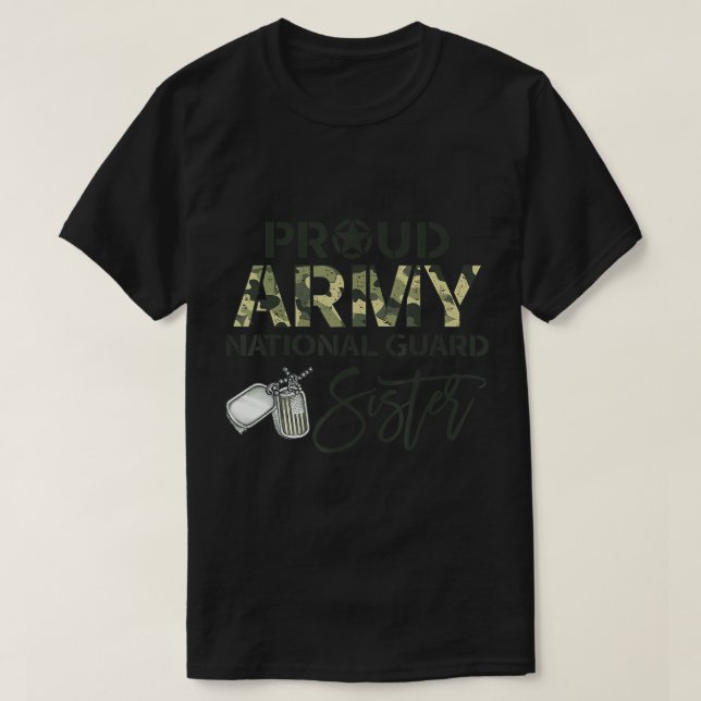 Camiseta Orgulloso Ejército de la Guardia Nacional Hermana  (Diseño del anverso)