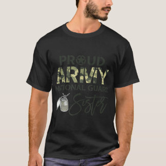 Camiseta Orgulloso Ejército de la Guardia Nacional Hermana 