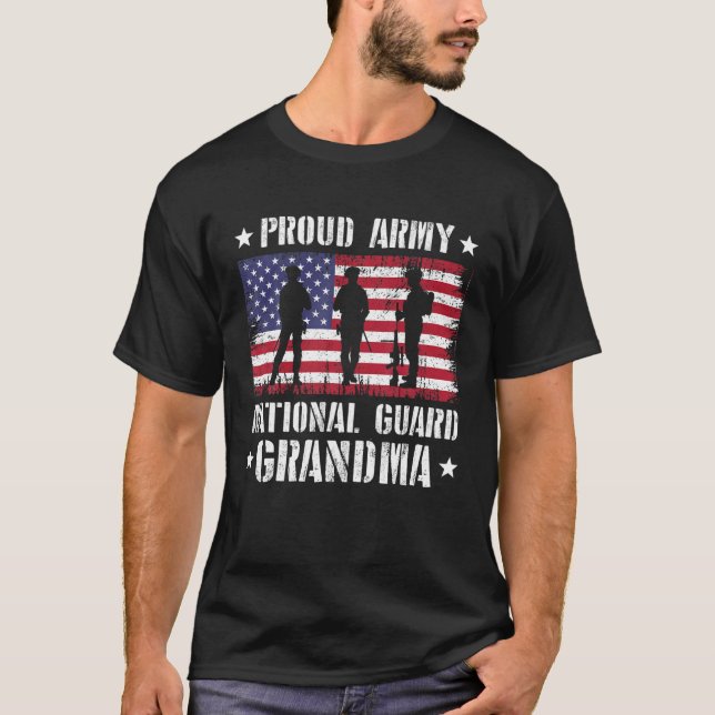 Camiseta Orgulloso Ejército Guardia Nacional Abuela Estados (Anverso)