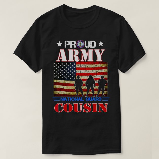 Camiseta Orgulloso Ejército Guardia Nacional Primo de regal (Diseño del anverso)