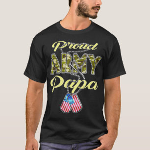 Camiseta Orgulloso Ejército Papa EEUU Bandera Canción de 
