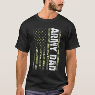 Camiseta Orgulloso Ejército Papá Estados Unidos Bandera Reg