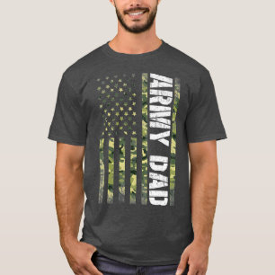 Camiseta Orgulloso Ejército Papá Estados Unidos Bandera Reg