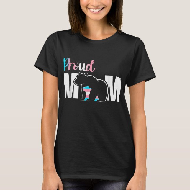Camiseta Orgulloso el día de la madre transgénero LGBT que  (Anverso)