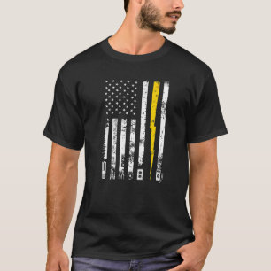 Camiseta Orgulloso electricista Ue Flag Tools Electric Powe