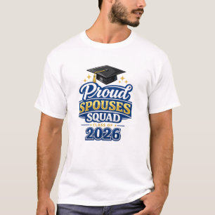 Camiseta Orgulloso Escuadrón de Cónyuges Graduación 2026 Co