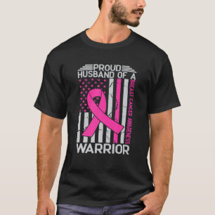 Camiseta Orgulloso Esposo De Un Guerrero Concienciando Sobr