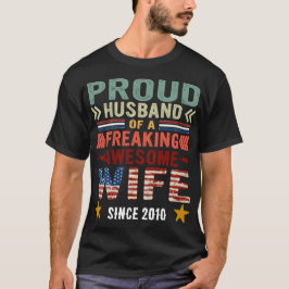 Camiseta Orgulloso Esposo De Una Maravillosa Esposa Esposa