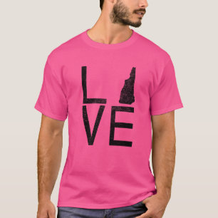 Camiseta Orgulloso Estado Fanático de Usa Nuevo Hampshire