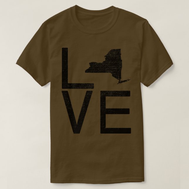 Camiseta Orgulloso Estados Unidos Fan State New York LOVE M (Diseño del anverso)