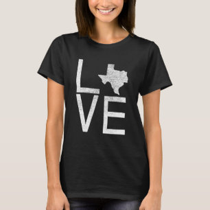 Camiseta Orgulloso Estados Unidos Fan Texas Love Map
