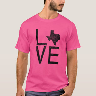 Camiseta Orgulloso Estados Unidos Fan Texas Love Map