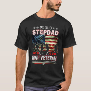 Camiseta Orgulloso Estandado De Una Veterana Guerra Mundial