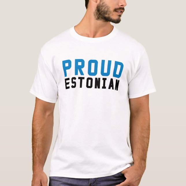 Camiseta Orgulloso estonio (Anverso)