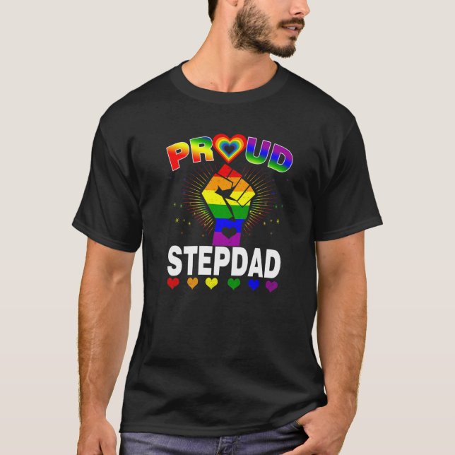 Camiseta Orgulloso Estrella Arcoiris Lgbt Orgullo Gay Mes F (Anverso)